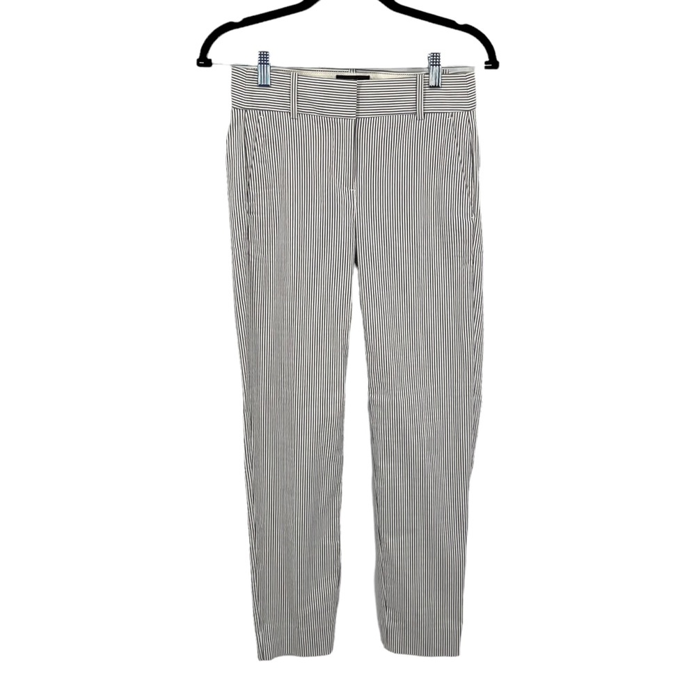 J.Crew Cameron Pin Stripe Slim Crop Four-Season Stretch Pants Size 00